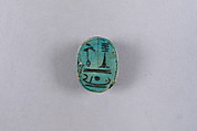 Scarab Inscribed with a Blessing Related to Amun (Amun-Re), Faience