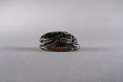 Scarab of Kushite Ruler Senkamanisken, Steatite, traces of glaze