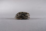 Scarab of Kushite Ruler Senkamanisken, Steatite, traces of glaze