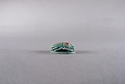 Scarab with blessing, Glazed steatite