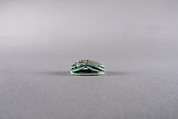 Scarab with blessing, Glazed steatite