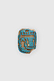 Plaque, Thutmose III, Faience