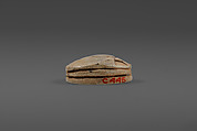 Scarab, Neit, White glazed steatite