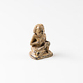 Design Amulet, Woman Suckling a Child on Back, Device showing Geometricized Monkeys, Steatite