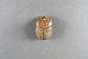 Scarab inscribed with the name of Khufu (Cheops), Glazed steatite