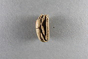 Scarab inscribed with the name of Unis, Glazed steatite