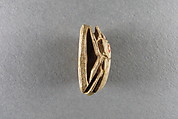 Scarab inscribed with the name of Unis, Faience