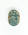 Scarab of the King's Mother Queen Nebuhetepti, Glazed steatite