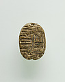 Scarab of King Sekhemre Sewadjtawy Sebekhotep, Glazed steatite
