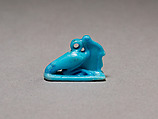 Ibis with maat feather, Faience