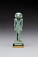 Amulet depicting a ram-headed god, Faience