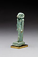 Amulet depicting a ram-headed god, Faience