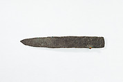Blade for a Model Chisel from a Foundation Deposit, Wood, bronze or copper alloy