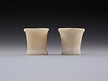 Model Ointment Jar from a Foundation Deposit, Travertine (Egyptian alabaster)