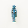 Goddess amulet, faience