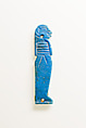 Son of Horus (Imsety) from Bead Net, Blue faience
