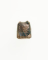 Game piece with lion head, Faience
