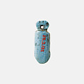 Snake head amulet, Blue Faience