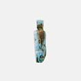 Snake head amulet, Blue Faience