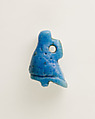 White Crown amulet, Faience