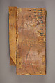 Coffin fragment of Pakherenkhonsu, Wood, ink