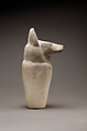 Dummy canopic jar with jackal head, Limestone