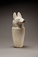 Dummy canopic jar with jackal head, Limestone