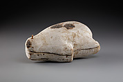 Container in the Shape of a Duck, Wood (Sycomore?), stucco, pitch