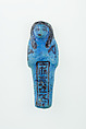 Worker Shabti of Nauny, Faience