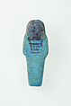 Worker Shabti of Nauny, Faience