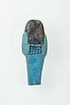 Worker Shabti of Nauny, Faience