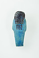 Worker Shabti of Nauny, Faience
