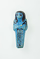 Worker Shabti of Nauny, Faience