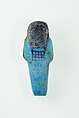 Worker Shabti of Nauny, Faience