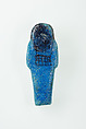 Worker Shabti of Nauny, Faience