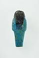 Worker Shabti of Nauny, Faience