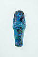 Worker Shabti of Nauny, Faience