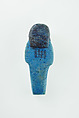 Worker Shabti of Nauny, Faience
