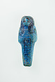 Worker Shabti of Nauny, Faience