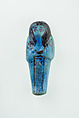 Worker Shabti of Nauny, Faience