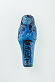 Worker Shabti of Nauny, Faience