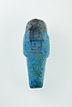 Worker Shabti of Nauny, Faience
