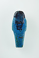 Worker Shabti of Nauny, Faience