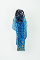 Overseer Shabti of Nauny, Faience