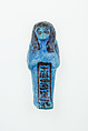 Worker Shabti of Nauny, Faience