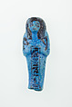 Worker Shabti of Nauny, Faience