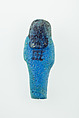 Worker Shabti of Nauny, Faience