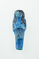 Worker Shabti of Nauny, Faience