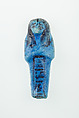 Worker Shabti of Nauny, Faience