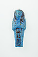 Worker Shabti of Nauny, Faience